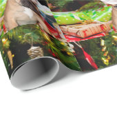 De Franse Buldog van Kerstmis Cadeaupapier (Rol Hoek)