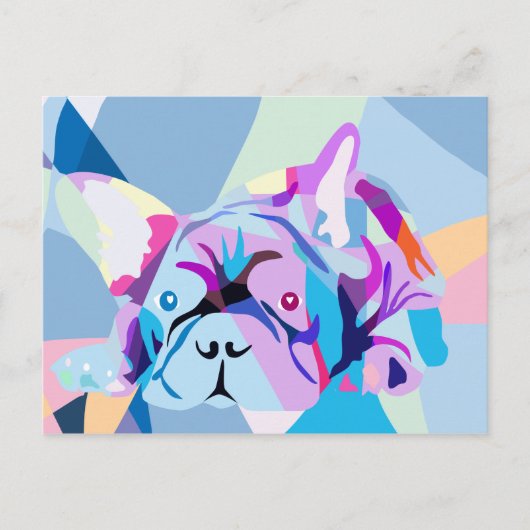 De Franse Bulldog Briefkaart (Voorkant)