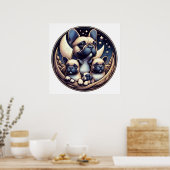 De Franse Bulldog, Companion Dog Poster (Keuken)