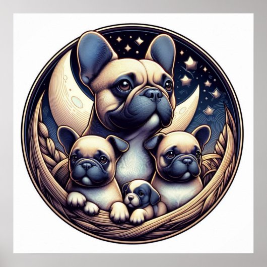 De Franse Bulldog, Companion Dog Poster (Voorkant)