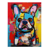 De Franse Bulldog Graffiti 03 - Leonardo Abbacchi Perfect Poster (Voorkant)