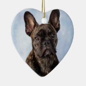 De Franse Bulldog Keramisch Ornament (Rechts)