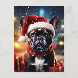 De Franse Bulldog Kerst Feestdagenkaart