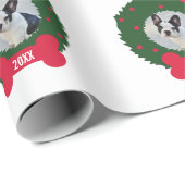 De Franse Bulldog kerstmis met grote hond Foto & J Cadeaupapier (Rol Hoek)