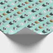 De Franse Bulldog ziet er schattig uitzien als ver Cadeaupapier (Hoek)