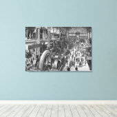 De Franse galerij voor elektrische machines Canvas Afdruk (Insitu (Houten vloer))