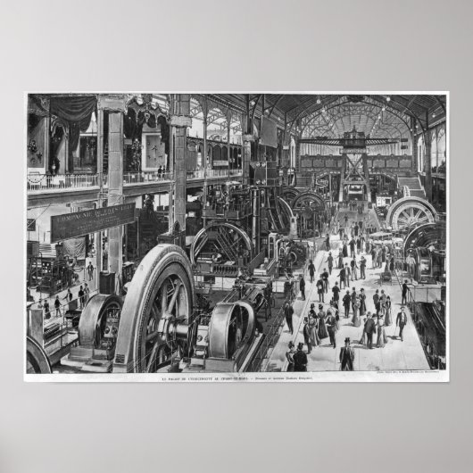 De Franse galerij voor elektrische machines Poster (Voorkant)