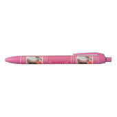 De Franse gepersonaliseerde pen van de Buldog Roze (Bovenkant)