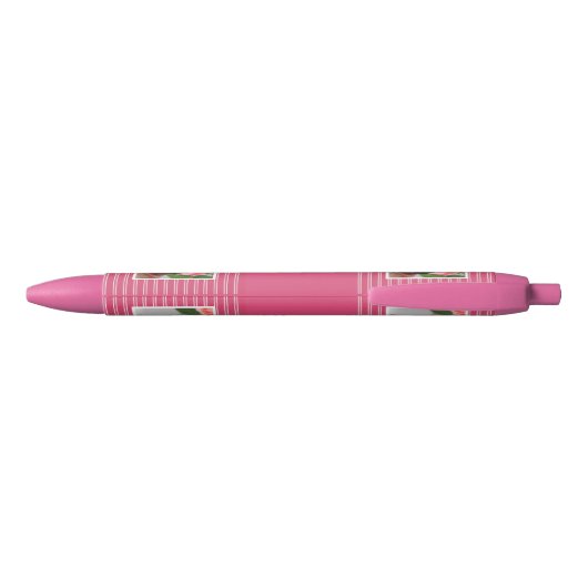 De Franse gepersonaliseerde pen van de Buldog Roze (Achterkant)