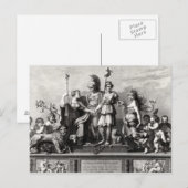 De Franse grondwet Briefkaart (Voorkant / Achterkant)