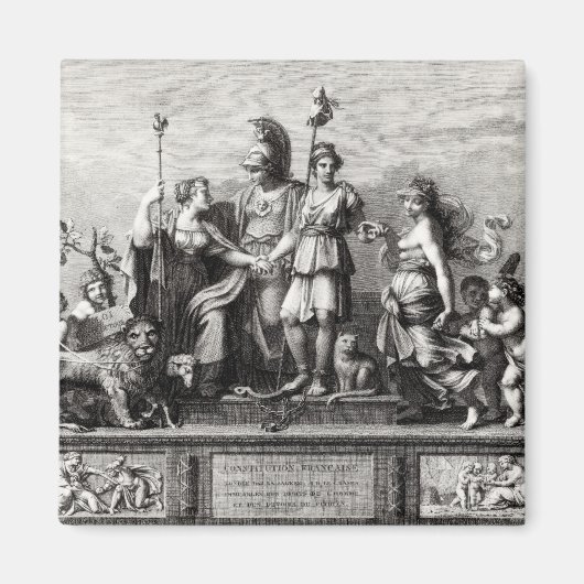 De Franse grondwet Magneet (Voorkant)