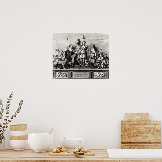 De Franse grondwet Poster (Keuken)