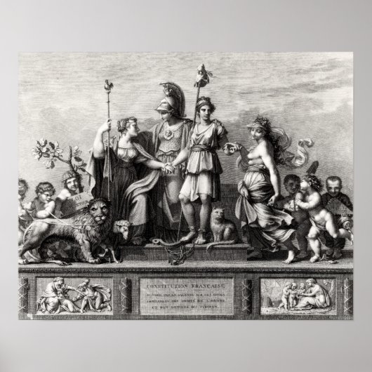 De Franse grondwet Poster (Voorkant)