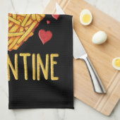 De Franse grotten zijn mijn Valentijn Theedoek (Quarter Fold)