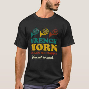 De Franse hoorn maakt me blij dat je niet zo veel T-shirt