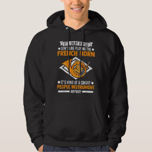 De Franse Horn Funny Franse hornspeler M Hoodie