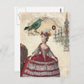 De Franse koningin Marie Antoinette (Parijs) Briefkaart (Voorkant / Achterkant)