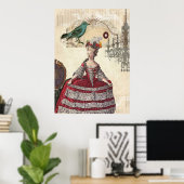 De Franse koningin Marie Antoinette (Parijs) Poster (Thuiskantoor)