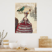 De Franse koningin Marie Antoinette (Parijs) Poster (Keuken)