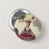 De Franse koningin Marie Antoinette (Parijs) Ronde Button 5,7 Cm (Voorkant /achterkant)