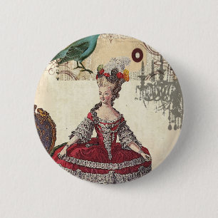 De Franse koningin Marie Antoinette (Parijs) Ronde Button 5,7 Cm