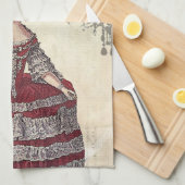 De Franse koningin Marie Antoinette (Parijs) Theedoek (Quarter Fold)