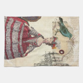 De Franse koningin Marie Antoinette (Parijs) Theedoek (Horizontaal)