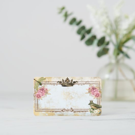 De franse Marie Antoinette inspireerde de shabby b Plaatskaartje (Staand voorkant)