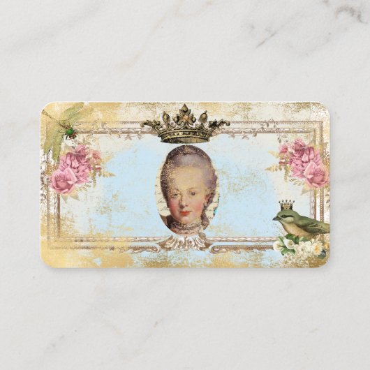 De franse Marie Antoinette inspireerde de shabby b Plaatskaartje (Achterkant)