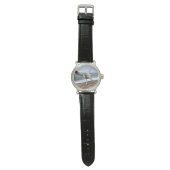 De Franse meeuw van Etretat Horloge (Vlak)