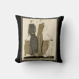 De Franse Mode Art Deco uit 1920 Kussen