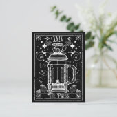 De Franse Pers Koffie Tarotkaart Briefkaart (Staand voorkant)