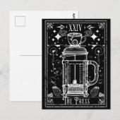 De Franse Pers Koffie Tarotkaart Briefkaart (Voorkant / Achterkant)