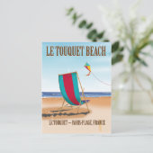 De franse reisposter Le Touquet Beach Briefkaart (Staand voorkant)