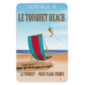 De  franse reisposter Le Touquet Beach Magneet (Verticaal)