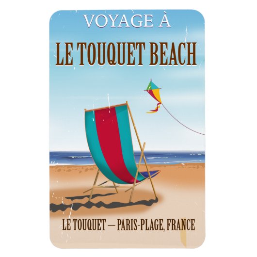 De franse reisposter Le Touquet Beach Magneet (Verticaal)