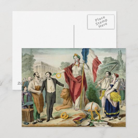 De Franse Republiek Briefkaart (Voorkant / Achterkant)