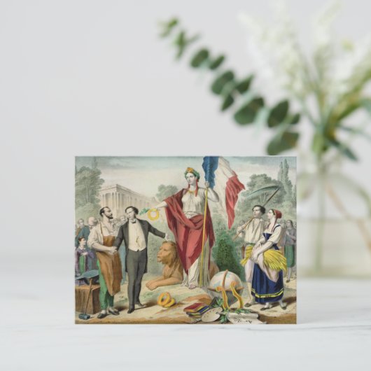 De Franse Republiek Briefkaart (Staand voorkant)