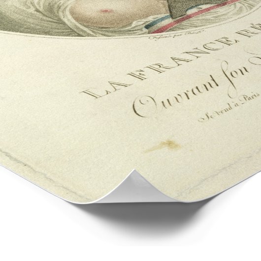 De Franse Republiek, gegraveerd door A. Clement Poster (Hoek)