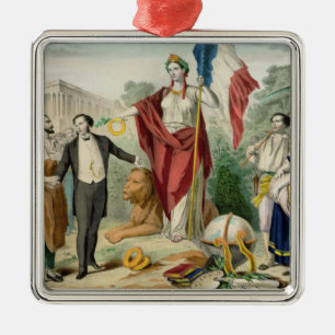 De Franse Republiek Metalen Ornament