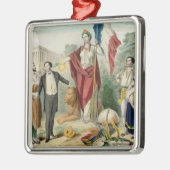 De Franse Republiek Metalen Ornament (Links)