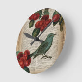 de Franse retro botanische rode kers van de Ronde Klok (Hoek)