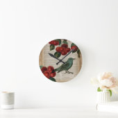 de Franse retro botanische rode kers van de Ronde Klok (Huis)