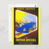 De Franse Riviera Briefkaart (Voorkant / Achterkant)