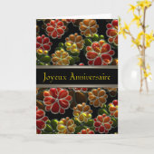 De Franse Spatie van de Kaart van de Verjaardag (Gele Bloem)