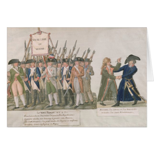 De Franse stem "Long Live Freedom or Die" (Voorkant Horizontaal)