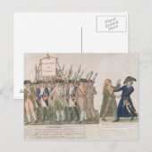 De Franse stem "Long Live Freedom or Die" Briefkaart (Voorkant / Achterkant)