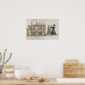 De Franse stem "Long Live Freedom or Die" Poster (Keuken)