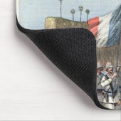 De Franse vlag die Abomey ingaat Muismat (Hoek)