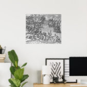 De Franse vlooienplundering Poster (Thuiskantoor)